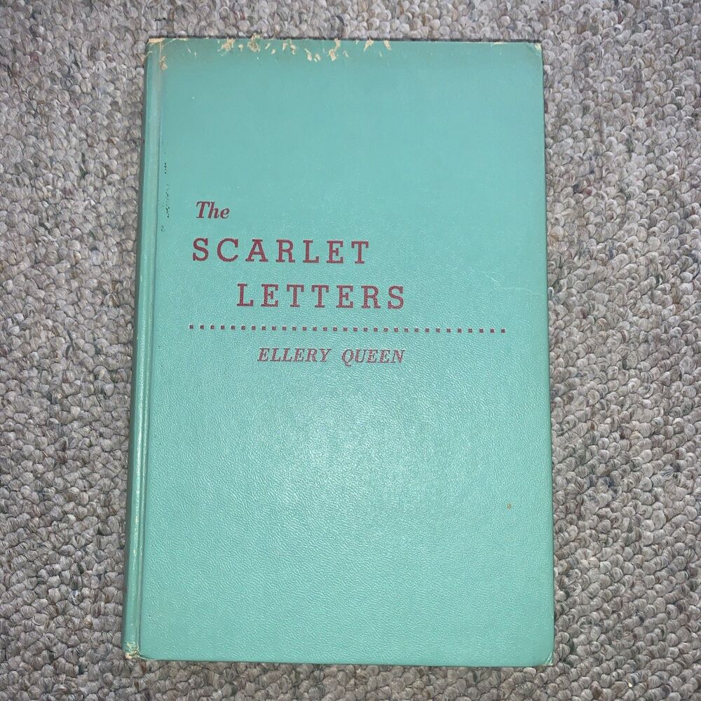 The Scarlet Letters by Ellery Queen (1953 Hardcover DJ) Book Club Edition